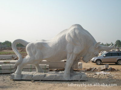 【低價(jià)銷(xiāo)售優(yōu)質(zhì)石雕產(chǎn)品,石雕動(dòng)物,拓荒牛】?jī)r(jià)格,廠家,圖片,石膏、石料工藝品,山東恒銳石業(yè)-